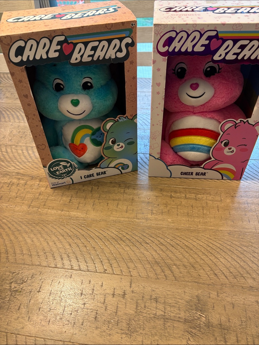 Care Bears bundle Blue I Care Bear & Pink Cheer Bear Plush Duo